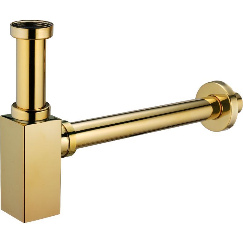 Mexen neliskulmainen pesualtaan puolisihti, kultainen - 79960-50