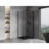 Mexen Mist-F Foldable Shower Enclosure Right 80 x 80 cm, Transparent, Black - 8A6T-080-080-70-00-P