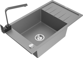 Mexen Elias νεροχύτης γρανιτένιος 1 διαμέρισμα με αποστράγγιση και