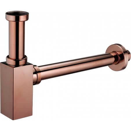 Mexen półsyfon umywalkowy kwadratowy, różowe złoto - 79960-60