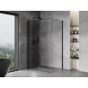 Mexen Mist-F cabina doccia pieghevole sinistra 120 x 80 cm, trasparente, nera - 8A6T-120-080-70-00-L