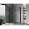 Mexen Mist-F folding shower enclosure left 120 x 110 cm, transparent, black - 8A6T-120-110-70-00-L