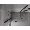 Mexen Mist-F Duo vikbar duschkabin vänster 90 x 85 cm, transparent, svart - 8A6-090L-085P-70-00