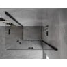 Mexen Mist-F Duo cabine de douche pliante droite 75 x 120 cm, transparent, noir - 8A6-075L-120P-70-00