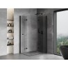 Mexen Mist-F Tuš kabina s dvostrukim sklopivim vratima desna 105 x 120 cm, prozirna, crna - 8A6-105L-120P-70-00