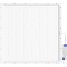 Mexen Brill+ painel de teto LED embutido 60 x 60 cm, 48W, Neutro - 4000K, 5280 lm, branco - L201-060-060-4840-20