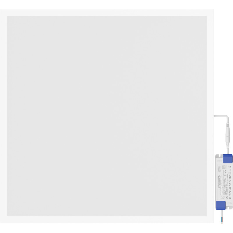 Mexen Brill+ painel de teto LED embutido 60 x 60 cm, 48W, Neutro - 4000K, 5280 lm, branco - L201-060-060-4840-20