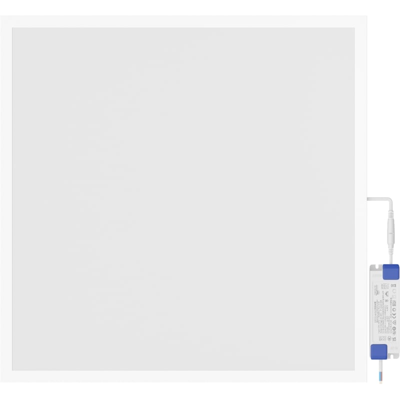 Mexen Brill+ painel de teto LED embutido 60 x 60 cm, 48W, Frio - 6500K, 5280 lm, branco - L201-060-060-4865-20