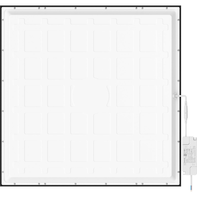 Mexen Brill-S painel de teto LED embutido 60 x 60 cm, 36W, Neutro - 4000K, 3960 lm, preto - L202-060-060-3640-70