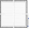 Mexen Brill-S LED griestu panelis uz virsmas 60 x 60 cm, 40W, Neitrāls - 4000K, 3600 lm, melns - L205-060-060-4040-70