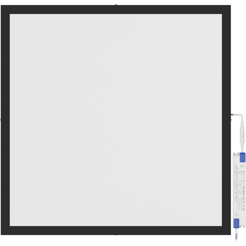 Mexen Brill-S LED griestu panelis uz virsmas 60 x 60 cm, 40W, Neitrāls - 4000K, 3600 lm, melns - L205-060-060-4040-70