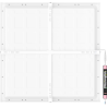 Mexen Brill-S panneau LED de plafond en saillie 60 x 60 cm, 48W, Neutre - 4000K, 5280 lm, blanc - L206-060-060-4840-20