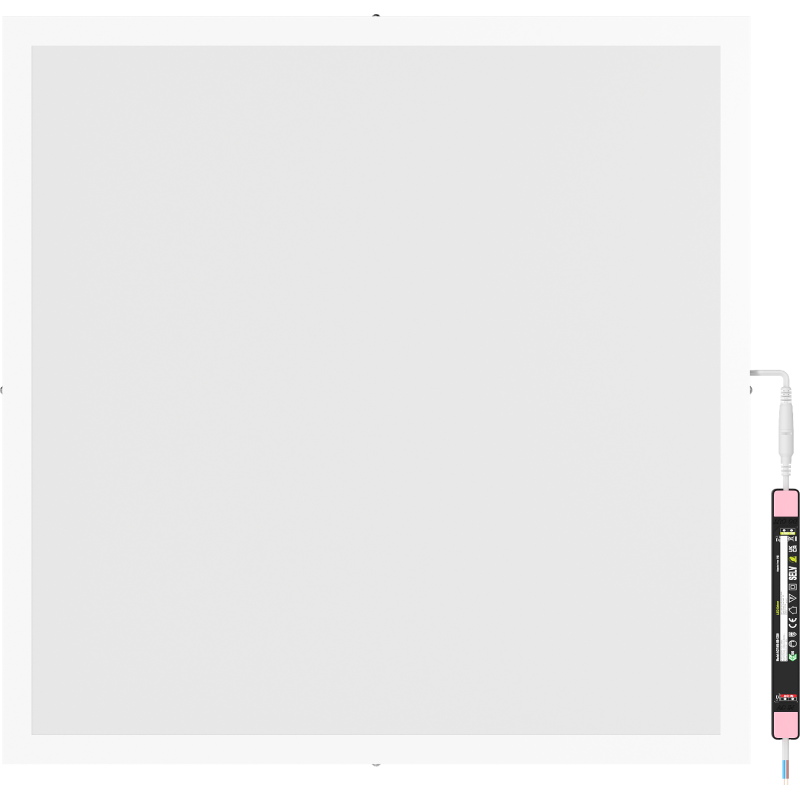 Mexen Brill-S LED griestu panelis 60 x 60 cm, 48W, Neitrāls - 4000K, 5280 lm, balts - L206-060-060-4840-20