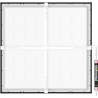 Mexen Brill-S virsmas LED griestu panelis 60 x 60 cm, 48W, Neitrāls - 4000K, 4800 lm, melns - L206-060-060-4840-70