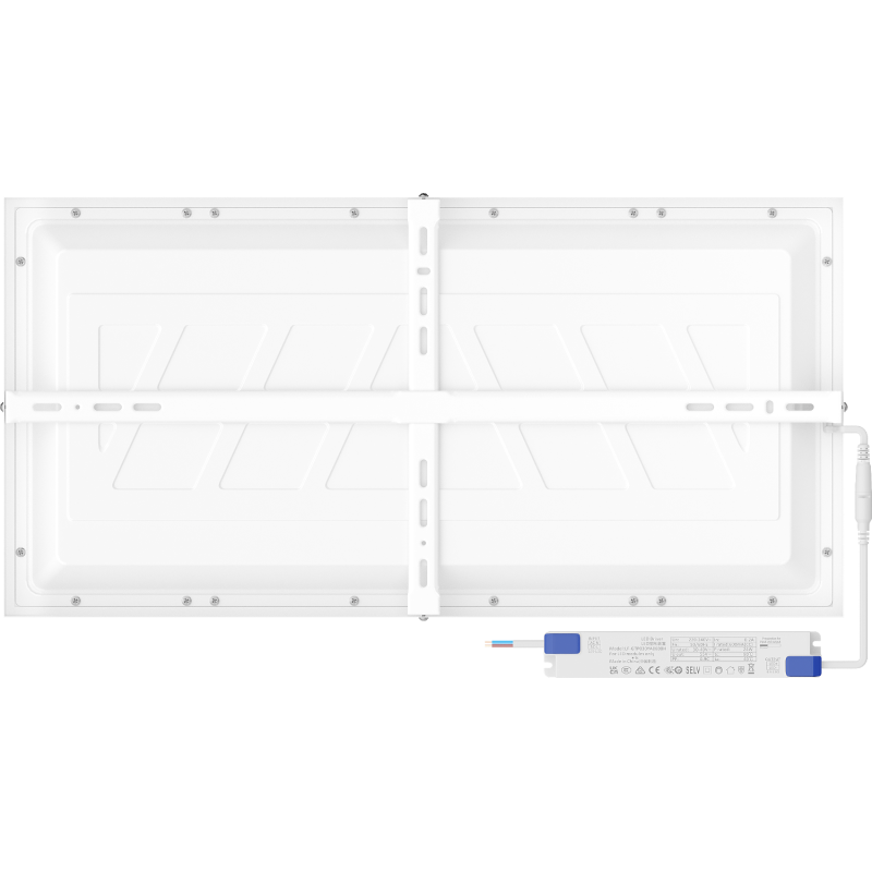 Mexen Brill-S LED griestu panelis uz virsmas 60 x 30 cm, 24W, Neitrāla - 4000K, 2880 lm, balts - L207-060-030-2440-20