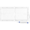 Mexen Brill-S panel de techo LED de superficie 60 x 30 cm, 24W, Neutral - 4000K, 2880 lm, blanco - L207-060-030-2440-20