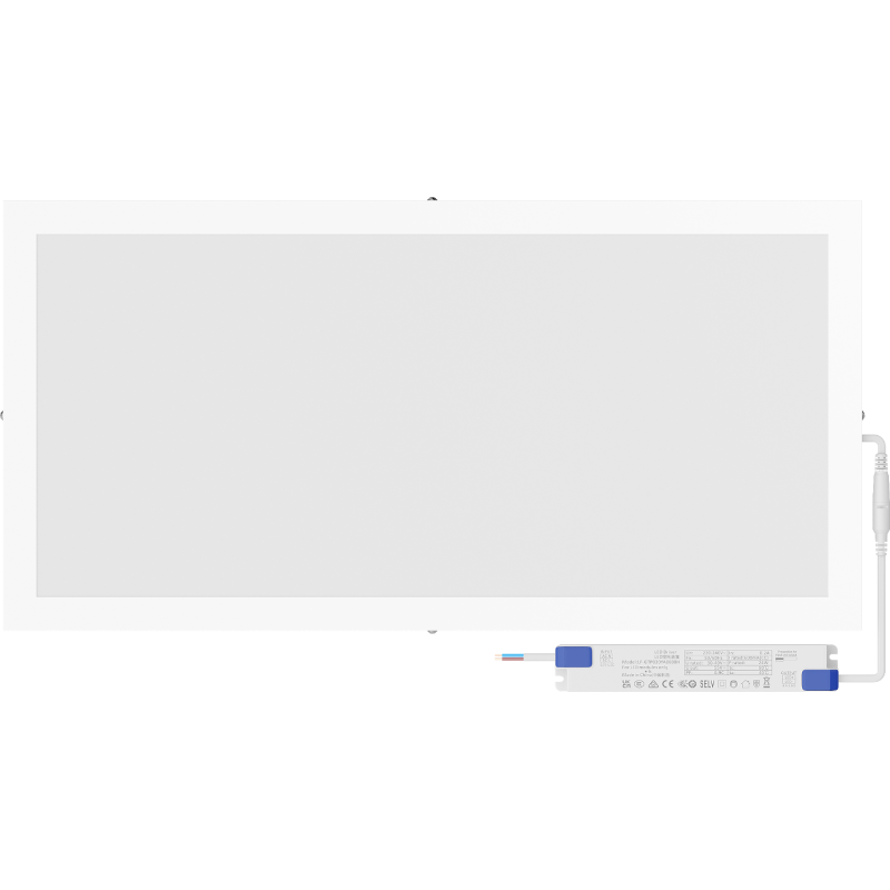 Mexen Brill-S LED griestu panelis virspusē uzstādāms 60 x 30 cm, 24W, Neitrāla - 4000K, 3456 lm, balts