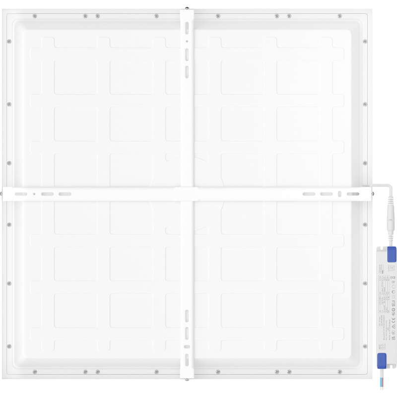 Mexen Brill-S panel de techo LED súperficial 60 x 60 cm, 36W, Neutral - 4000K, 4320 lm, blanco - L207-060-060-3640-20