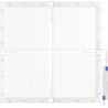 Mexen Brill-S LED-kattopaneeli, pinta-asennettava, 60 x 60 cm, 36W, Neutral - 4000K, 4320 lm, valkoinen - L207-060-060-3640-20