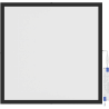 Mexen Brill-S panel sufitowy LED natynkowy 60 x 60 cm, 36W, Neutralna - 4000K, 3960 lm, czarny - L207-060-060-3640-70