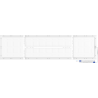 Mexen Brill-S painel de teto LED de superfície 120 x 30 cm, 36W, Neutro - 4000K, 5184 lm, branco - L207-120-030-3640-20