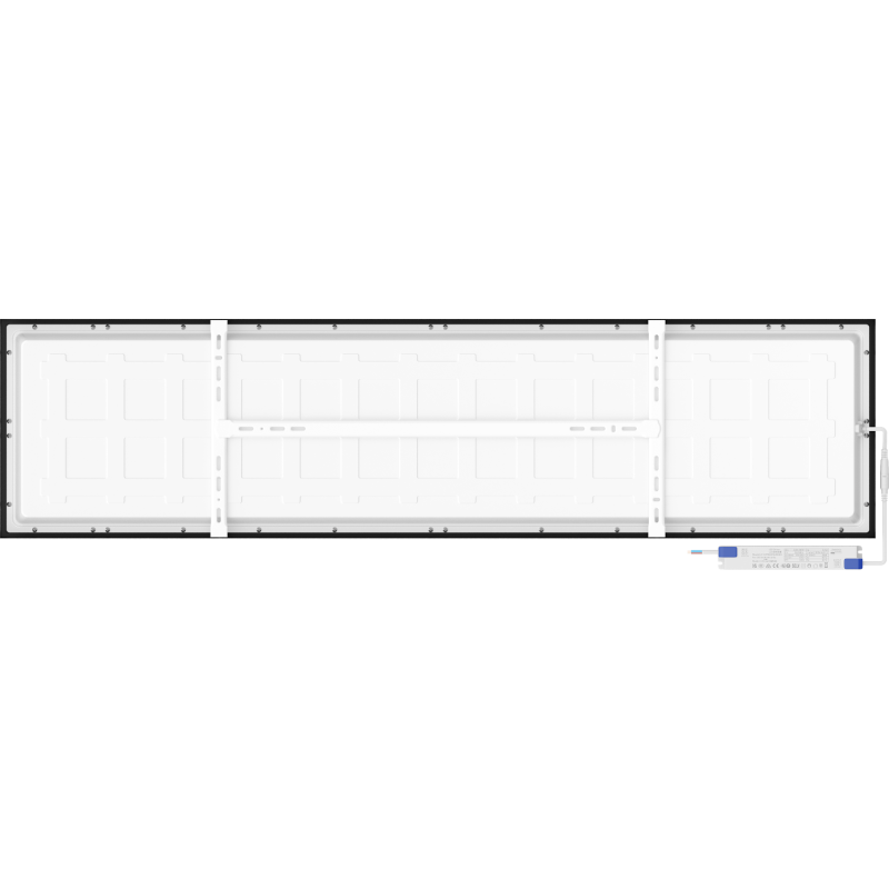 Mexen Brill-S LED griesti panelis virs ģipškartona 120 x 30 cm, 36W, Neitrāla - 4000K, 5184 lm, melns - L207-120-030-3640-70