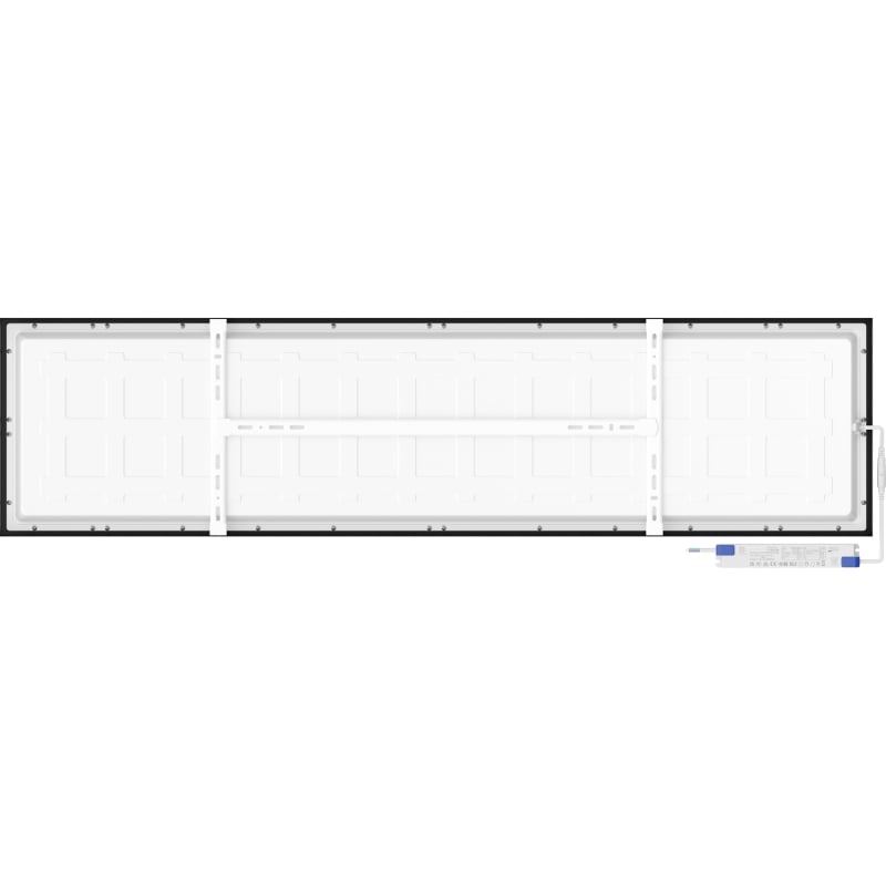 Mexen Brill-S panneau LED de plafond en saillie 120 x 30 cm, 36W, Neutre - 4000K, 3960 lm, noir - L207-120-030-3640-70
