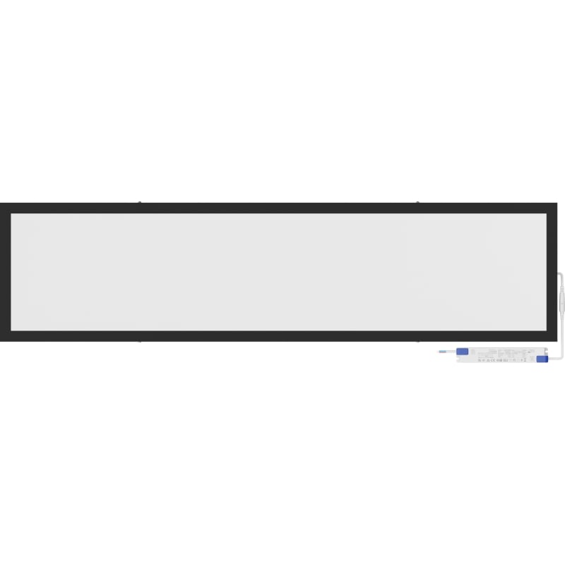 Mexen Brill-S Επιφανειακό πάνελ LED οροφής 120 x 30 cm, 36W, Ουδέτερη - 4000K, 3960 lm, μαύρο