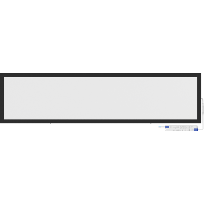 Mexen Brill-S LED griestu panelis virsmas montāžai 120 x 30 cm, 36W, Neitrāla - 4000K, 3960 lm, melns - L207-120-030-3640-70