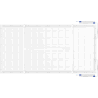 Mexen Brill-S LED stropna plošča površinska montaža 120 x 60 cm, 60W, Nevtralna - 4000K, 7200 lm, bela