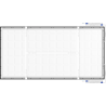 Mexen Brill-S LED Ceiling Panel Surface Mounted 120 x 60 cm, 60W, Neutral - 4000K, 6600 lm, Black - L207-120-060-6040-70