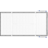 Mexen Brill-S pannello LED da soffitto a superficie 120 x 60 cm, 60W, Neutro - 4000K, 6600 lm, nero - L207-120-060-6040-70