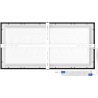 Mexen Brill-S LED stropna plošča 60 x 30 cm, 24W, Nevtralna - 4000K, 2640 lm, črna - L207-060-030-2440-70