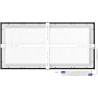 Mexen Brill-S surface-mounted LED ceiling panel 60 x 30 cm, 24W, Neutral - 4000K, 2640 lm, black - L207-060-030-2440-70