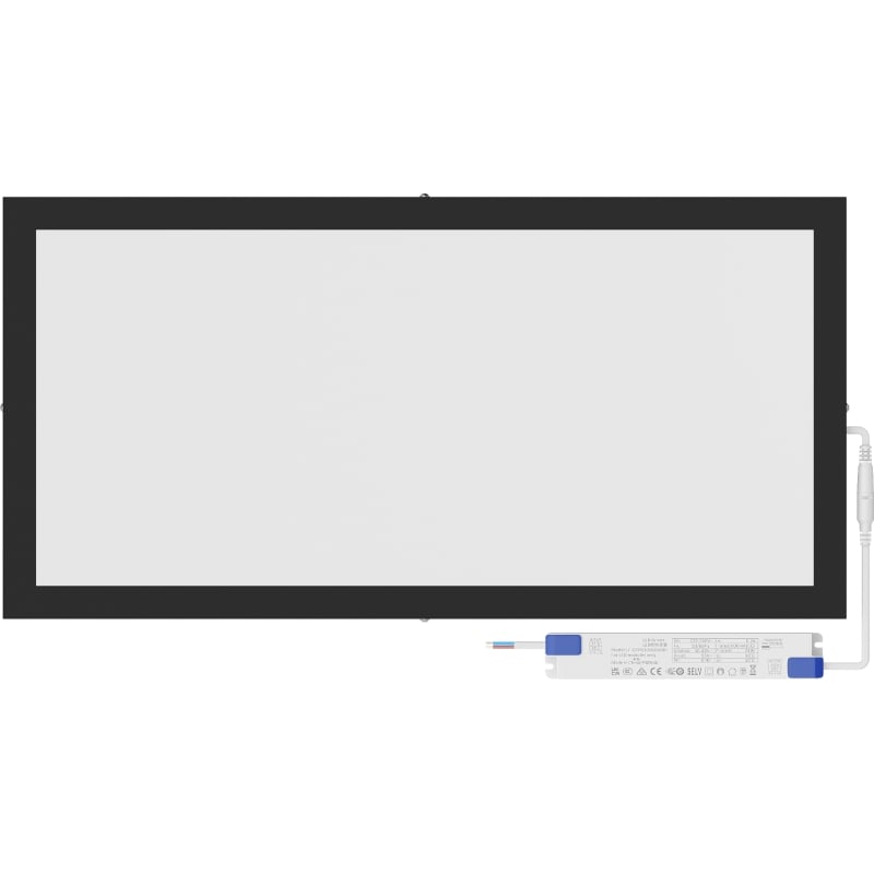 Mexen Brill-S πάνελ οροφής LED επιφάνειας 60 x 30 cm, 24W, Ουδέτερο - 4000K, 2640 lm, μαύρο