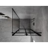 Mexen Mist-F kokkupandav dušinurk parem 70 x 70 cm, must raam, must - 8A6T-070-070-70-70-P