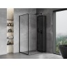 Mexen Mist-F zložljiva tuš kabina desna 90 x 85 cm, črn okvir, črna - 8A6T-090-085-70-70-P