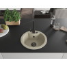 Mexen Diego fregadero de granito de un seno con grifo de cocina Rita, beige - 6512-69-670300-70