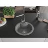 Mexen Diego 1-bowl granite sink with Rita kitchen tap, grey - 6512-71-670300-00