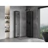 Mexen Mist-F Duo kokkupandav dušikabiin paremal 70 x 120 cm, must raam, must - 8A6-070L-120P-70-70