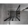 Mexen Mist-F Duo cabine de duche dobrável 70 x 70 cm, grade preta, preta - 8A6-070L-070P-70-77