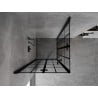 Mexen Mist-F Duo vikbar duschkabin 110 x 110 cm, svart galler, svart - 8A6-110L-110P-70-77