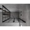 Mexen Mist-F Duo folding shower enclosure right 80 x 90 cm, black grid, black - 8A6-080L-090P-70-77