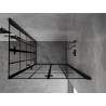 Mexen Mist-F Duo zložljiva desna tuš kabina 70 x 95 cm, črna mreža, črna - 8A6-070L-095P-70-77