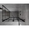 Mexen Mist-F kokkupandav dušinurk parempoolne 90 x 85 cm, must võrk, must - 8A6T-090-085-70-77-P