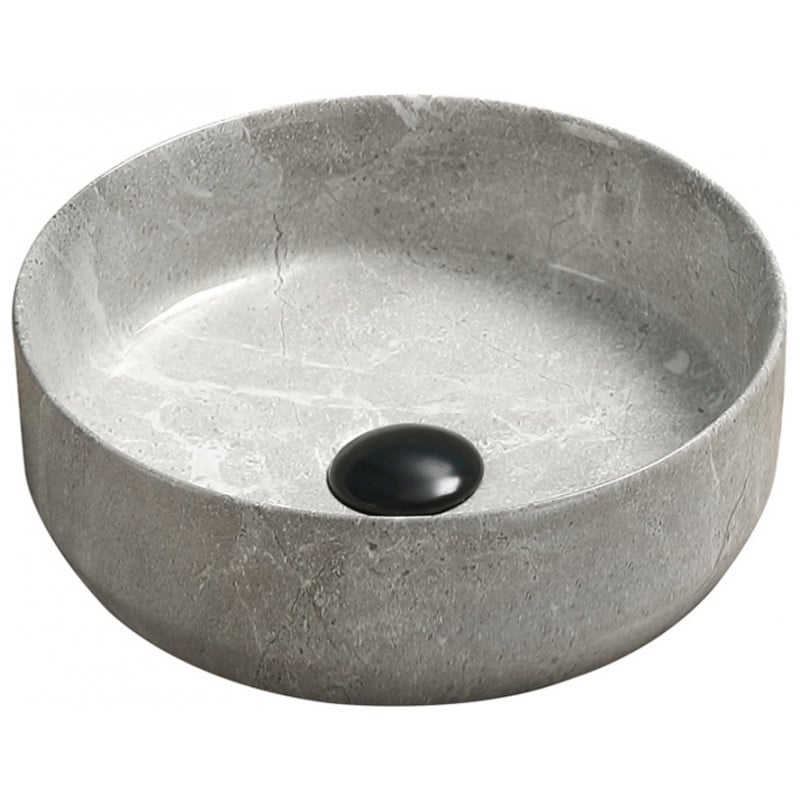 Mexen Felicia opbouw wastafel 39 x 39 cm, grijs steen - 21363962