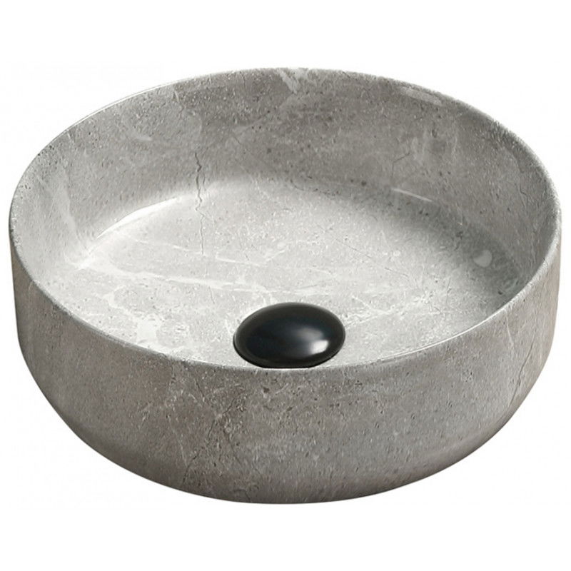 Mexen Felicia opbouw wastafel 39 x 39 cm, grijze steen - 21363962