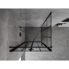 Mexen Mist-F cabine de duche dobrável esquerda 120 x 120 cm, grade preta, preta - 8A6T-120-120-70-77-L