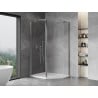 Mexen Mist asymmetric pentagonal shower enclosure with hinged door 100 x 90 cm, transparent, chrome - 8A8-100-090-01-00