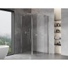 Mexen Mist asümeetriline viiepoolne dušinurk, uks 100 x 90 cm, läbipaistev, kroom - 8A8-100-090-01-00